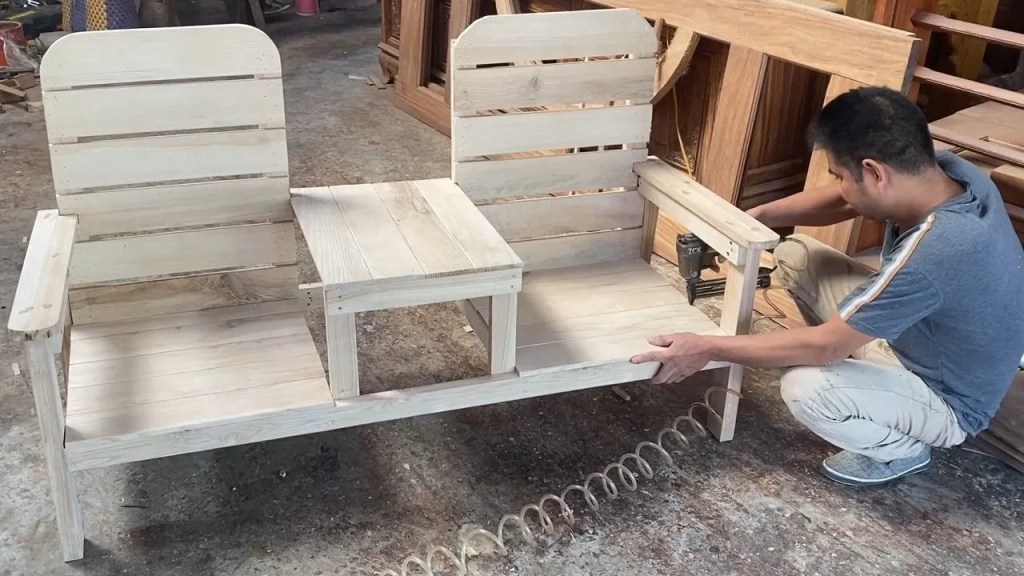 How To Building A Outdoor Double Chair With Table – Design Skills Woodworking Project — Woodworking&nbsp;Design